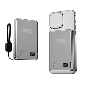 Cargador Rápido 3 en 1 de Doble Grosor 7.2mm/12mm, Banco de Energía Magnético con Pantalla LED, Logotipo Personalizado Gratuito y Widget Pop-Up Dual F18 - Product Image 1