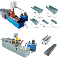 2023 nuevo Stud and Track C/U Truss Furring Roll que forma la máquina Precio proporcionado Automático 1 Juego FANTAI Engineering Machine 2800