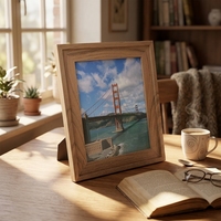 Cadre photo rectangulaire en bois MDF léger de qualité supérieure pour bureau ou table