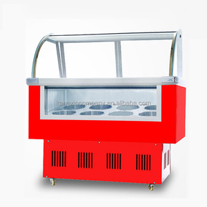 Refrigerador de pantalla pequeña, parte superior abierta, cofre profundo, 325L, gran capacidad, supermercado, puerta de vidrio, congelador de helados - Product Image 1
