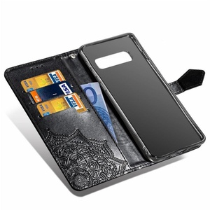 Funda de Teléfono de Cuero PU al por Mayor de Fábrica para Xiaomi Poco F6, Funda Tipo Cartera con Diseño de Mandala y Correa para iPhone 14 - Product Image 3