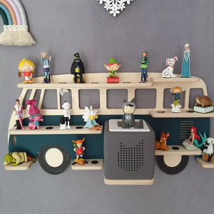 &BSCI Eco-friendly Solid Wood Freestanding Tonie <b>Shelf</b> for Toniebox Hearing Figures Magnetic Storage for 20-50 Tonies Home - Product Image 3