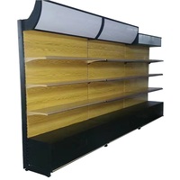 Aangepaste Supermarkt Fruit/Produceren Display Plank/Planken Met Spiegel Top