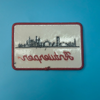 Appliques brodées, patchs en silicone embossés de créateur, logo en lettres 3D, badges brodés personnalisés à repasser pour vêtements