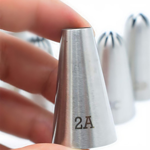 5 Piece 304 Stainless Steel Piping Tips Set Star Shape Cake Decorating Tools For Butter Cake Decorating - Product Image 2