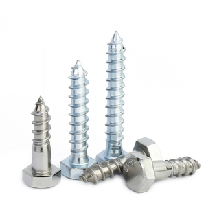 1/4 "X <span class=keywords><strong>2</strong></span>-1/<span class=keywords><strong>2</strong></span>" Tornillos de retraso de cabeza hexagonal Pernos 304 Acero inoxidable 18-8 Tornillos de madera de cabeza hexagonal de rosca parcial - Product Image 3