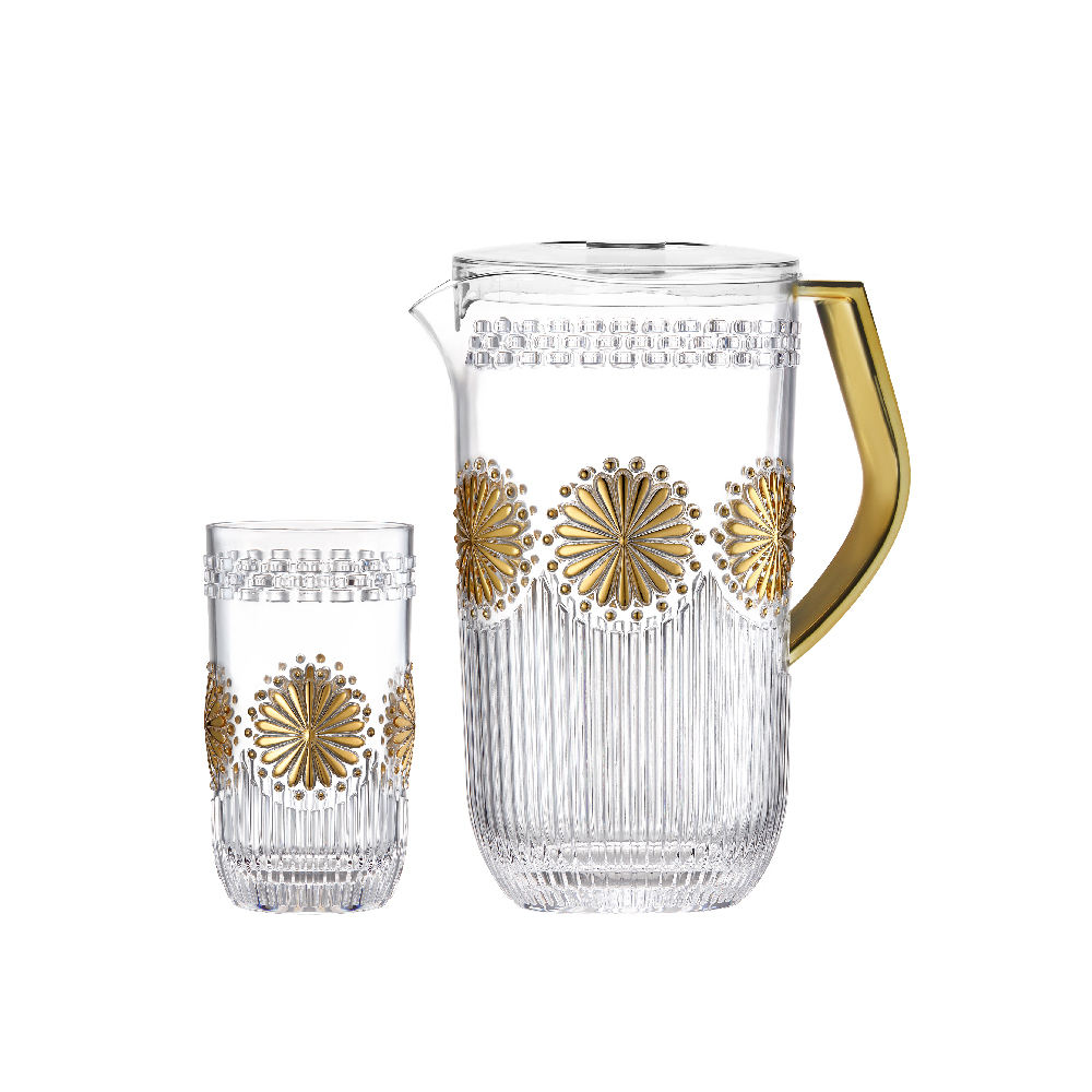 Clair avec des fleurs d'or