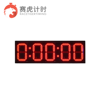 Racetiger Timer Balap LED Portabel Satu Sisi  Jam Olahraga Digital Hemat Biaya untuk Maraton & Acara Lari