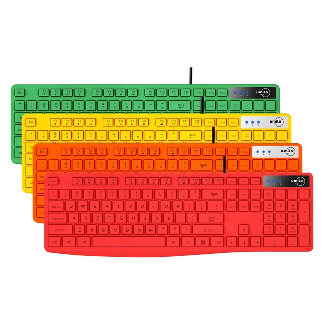 OEM Wholesale Price Thin Light USB PC Custom Keyboard for Office Use