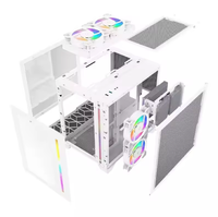 Boîtier pour PC PC PC Cpu Boîtier pour jeu d'ordinateur Bureau ATX USB 3.0 Verre trempé Phantom Noir Blanc Rose