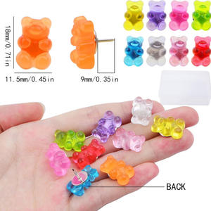 เรซิ่นรูปหมีกัมมี่<span class=keywords><strong>น่า</strong></span><span class=keywords><strong>รัก</strong></span>สำหรับตกแต่งเครื่องประดับผู้หญิงและเด็กผู้หญิง สไตล์การ์ตูน DIY - Product Image 3