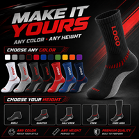 Chaussettes de sport respirantes et absorbantes avec logo personnalisable, chaussettes de sport pour la salle de sport, le basketball, chaussettes de course unisexes en tissu éponge
