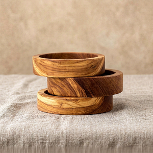Bracelets ronds en bois de qualité supérieure, finition brillante, bijoux faits à la main, pour boutiques de luxe, accessoires de poignet, artisanat en bois - Product Image 1