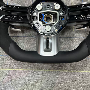 พวงมาลัยคาร์บอนไฟเบอร์ Alcanara แบบกำหนดเองสำหรับ Mercedes Benz AMG W204 W205 W211 W212 W176 W213 <span class=keywords><strong>Cla</strong></span> W210 W124 W177 W221 - Product Image 6