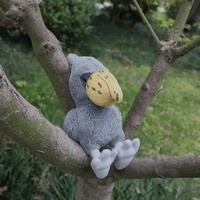 Jouets en peluche de ciboullière réalistes, doux, animaux sauvages réalistes, jouets en peluche d'oiseaux à tête de baleine