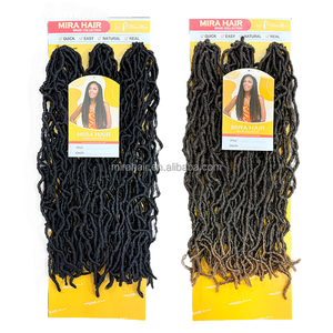 Cheveux tressés Nu Locs couleur Ombré Premium, lot 3 en 1, tête entière, texture naturelle, faux cheveux africains pour coiffures quotidiennes et de fête - Product Image 1
