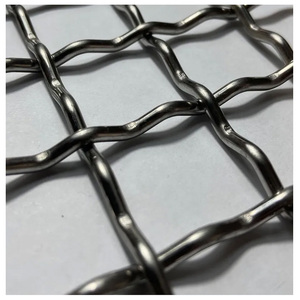 Maille métallique en acier au manganèse 65 résistante à l'usure, à bord croisé, pour machine de broyage, avec service de découpe - Product Image 1