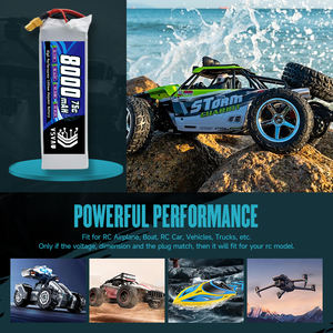 Vsvaw 3S Lipo Batterij 11.1V 8000Mah 75c Rc Lipo Batterij Hardcase Xt60 Plug Voor Rc Auto 'S Drones, Vliegtuig, Fpv, Rc Vliegtuig, Racing - Product Image 6