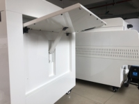 Machine à secouer la poudre DTF 60 cm (24 pouces) à 2 ou 4 têtes avec écran tactile, sécheuse à convoyeur rouleau-à-rouleau 220V