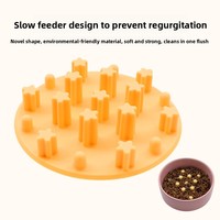 Bol pour chien à alimentation lente personnalisable, directement de l'usine, en silicone de qualité alimentaire, écologique, antidérapant, rond