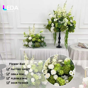 Boule de verdure artificielle LEDA 60 cm, boule de fleurs artificielles, centre de table de mariage, décoration de fête, bouquet floral pour événements et fêtes - Product Image 2
