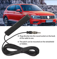 Antenne de voiture amplifiée discrète DC 5-12V 85-860Mhz, amplificateur de signal radio électronique AM/FM pour voiture et camion