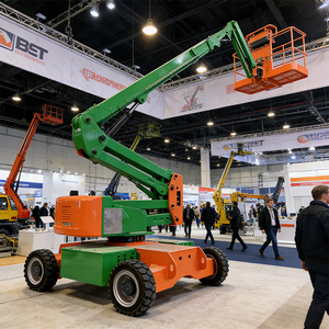 <span class=keywords><strong>Platform</strong></span> Angkat Teleskopik Hidrolik Mesin Diesel Berkualitas Tinggi Baru, <span class=keywords><strong>Platform</strong></span> Ketinggian Tinggi yang Dapat Dipindahkan, Tinggi Maksimum 22m, Lengan Engkol Roda - Product Image 2