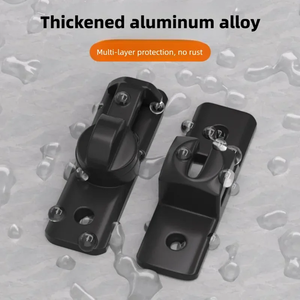 Loquet de porte à 90/180 degrés, serrures à chaîne pour porte coulissante, matériel de sécurité pour fenêtre, armoire, hôtel, maison - Product Image 5