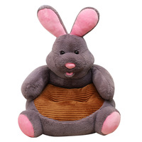 Vente directe d'usine de canapés en peluche pour enfants, sièges en peluche de haute qualité en forme d'ours en peluche, de lapin et de cheval, cadeaux pour enfants