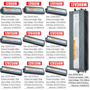 Fuente de alimentación conmutada para impresora 3D, gran descuento, 16a, 18a, 24a, 12v, 30a, 100w, 80w, 75w, 60w, 40w, 30w, 20w y 10w