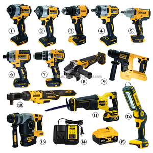 Kit Combinado de Herramientas Eléctricas Inalámbricas <span class=keywords><strong>DEWALT</strong></span> de <span class=keywords><strong>20V</strong></span>, Taladro sin Escobillas, <span class=keywords><strong>Atornillador</strong></span> de Impacto y Sierra Recíproca para Bricolaje en el Hogar - Product Image 1