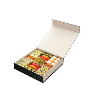 Cajas de regalo magnéticas personalizadas Caja plegable de sushi Embalaje para ropa Cartón Embalaje de regalo de boda Revestimiento UV Laminación mate - Product Image 1