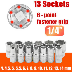 Juego de llaves de vaso profesional de 46 piezas, con accionamiento de 1/2 pulgada, de acero Cr-V, magnético, para coches, motocicletas y herramientas de bricolaje - Product Image 5