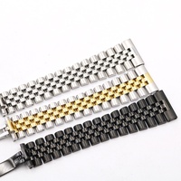 Bracelet de montre de remplacement de luxe en acier massif 316L de 22 mm avec extrémités droites pour Rolex Tudor Seiko GMT