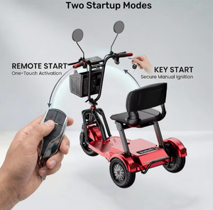 Triciclo Elettrico Pieghevole a <span class=keywords><strong>3</strong></span> Ruote 48V con Batteria Rimovibile, Scooter per la Mobilità di Adulti e Anziani per Spostamenti Quotidiani, Disponibile in Magazzini USA e UE - Product Image 3