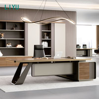 Bureau de direction moderne et luxueux extensible Liyu - Mobilier de bureau