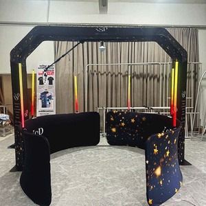 แพลตฟอร์มวิดีโอ 360 องศาแบบพกพา คุณภาพสูง ขายส่ง พร้อมฉากหลังสำหรับบูธถ่ายภาพ สำหรับงานเฉลิมฉลอง - Product Image 1