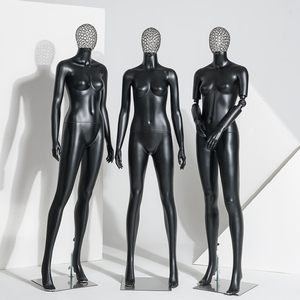 Maniquí femenino <span class=keywords><strong>de</strong></span> <span class=keywords><strong>alambre</strong></span> <span class=keywords><strong>de</strong></span> Metal <span class=keywords><strong>de</strong></span> cuerpo completo <span class=keywords><strong>de</strong></span> plástico negro mate al por mayor <span class=keywords><strong>para</strong></span> exhibición <span class=keywords><strong>de</strong></span> <span class=keywords><strong>ropa</strong></span> - Product Image 4