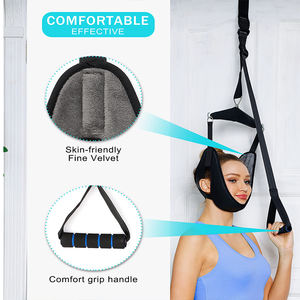 Dispositivo di trazione portatile per il collo dell'amaca della porta di uso domestico sollievo per il dolore al collo con Nylon per la terapia fisica o la decompressione - Product Image 2