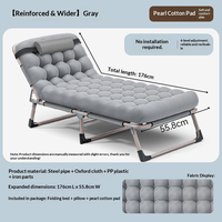 Cama Plegable Portátil de Estilo Moderno con Estructura de Hierro, Diseño Mejorado y Más Ancho, Ideal para Descanso, Camping y Uso Diario