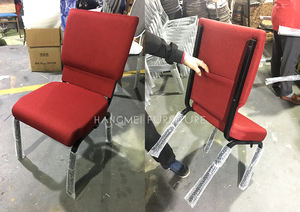 도매 현대식 적층형 극장 의자 두꺼운 쿠션 금속 강당 좌석 학교 연회장 교회 거실용 - Product Image 3