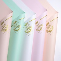 Papier d'emballage pour fleurs de luxe DLBZ, imperméable, en papier d'art enduit de PVC, design Queen, emballage de bouquet pour fleuristes