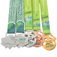 Médailles de course à pied ultra-terrain personnalisées de haute qualité pour les médailles de skyrunning Fagaras roumaines, les médailles de marathon, de natation, de triathlon et de cyclisme