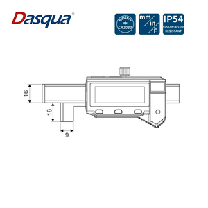 เกจวัดดิจิตอล Dasqua 0-12.7 มม. และเกจวัดแบบสเต็ป เกจวัดดิจิตอลอิเล็กทรอนิกส์สำหรับประตูรถยนต์และเกจวัดการจัดตำแหน่งแม่พิมพ์แบบดิจิตอล - Product Image 6