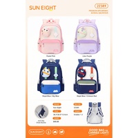 Sac à dos scolaire pour tout-petits Sun Eight, nouveau produit, coloré, imperméable et léger