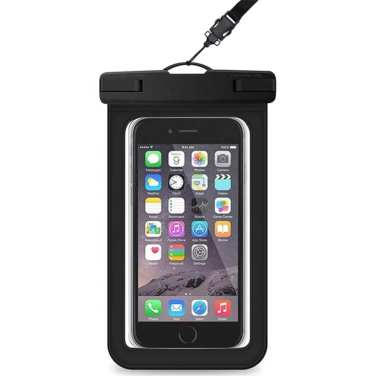 Waterproof Phone Pouch Transparent Waterproof Mobile Phone Case with Lanyard Universal PVC Phone Bag Dry Bag