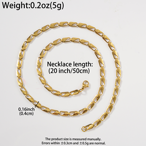 สร้อยข้อมือ Zeadear แบบยูนิเซ็กซ์ ขนาด 40 มม. ดีไซน์มินิมอล แฟชั่นโซ่แบบคลิปหนีบกระดาษ รูปวงรี ทำจากสแตนเลสสตีล ชุบทอง 18k สำหรับผู้หญิง ขายส่ง - Product Image 6