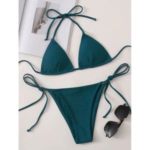 Qualité plage jeunes filles <span class=keywords><strong>bikini</strong></span> Sexy Dos Nu Maillot De Bain Chaude micro <span class=keywords><strong>Bikini</strong></span> Fille - Product Image 3