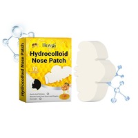 Hoygi Patchs Nasaux Hydrocolloïdes 12 Pièces Dissimulateur Invisible pour Nettoyer les Points Noirs, l'Acné et les Pores du Visage