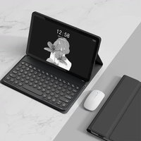 Pour Lenovo Tab M10 Plus 10.6 3rd Gen 2022 YM-LX106 clé ronde détachable sans fil tablette clavier étui en cuir avec souris